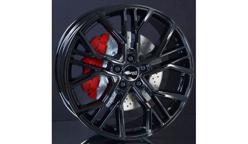 Brock B41 Shiny Black 10.5x21 5/114.3 ET45 B64.1 – kuva 1/2