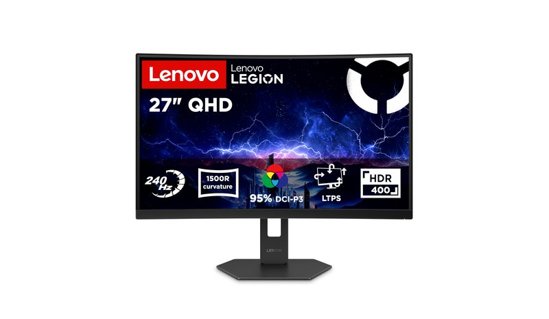 Lenovo Legion 27Q-2c tietokoneen litteä näyttö 68,6 cm (27") 2560 x 1440 pikseliä Quad HD LED Musta 67EFG – kuva 1/2