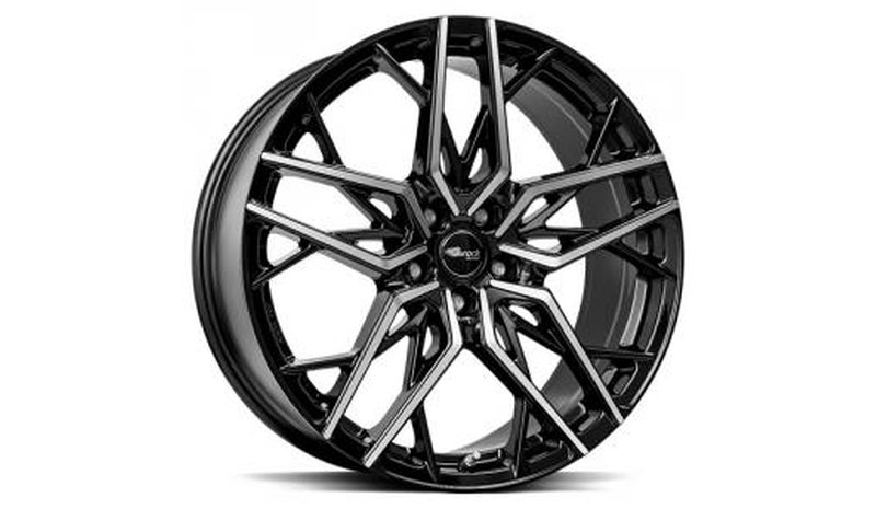 BROCK B44 Black Full Polish 8x18 5/114,3 ET30 B72.6 – kuva 1/1