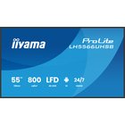 iiyama LH5566UHSB-B1AG infonäyttö Digitaalinen litteä infotaulu 139,7 cm (55") LCD Wi-Fi 800 cd/m² 4K Ultra HD Musta Sisäänrakennettu prosessori Android 24/7 LH556