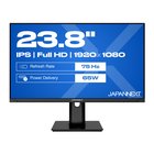 JAPANNEXT JN-IPS238FHDR-C65W-HSP tietokoneen litteä näyttö 60,5 cm (23.8") 1920 x 1080 pikseliä Full HD LED Musta JN-IP