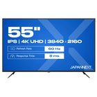 JAPANNEXT JN-IPS550UHD60F tietokoneen litteä näyttö 139,7 cm (55") 3840 x 2160 pikseliä 4K Ultra HD LCD Musta JN-IP