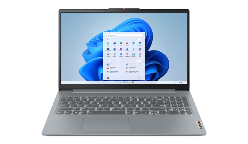 Lenovo IdeaPad Slim 3 15ABR8 AMD Ryzen™ 5 5625U Kannettava tietokone 39,6 cm (15.6") Full HD 8 GB DDR4-SDRAM 256 GB SSD Wi-Fi 6 (802.11ax) Windows 11 Home Harmaa Pohjoismainen 82XM0 – kuva 1/2