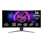 MSI MPG 346CQRFDE X24 tietokoneen litteä näyttö 86,4 cm (34") 3444 x 1440 pikseliä UltraWide Quad HD LED Musta 9S6-3