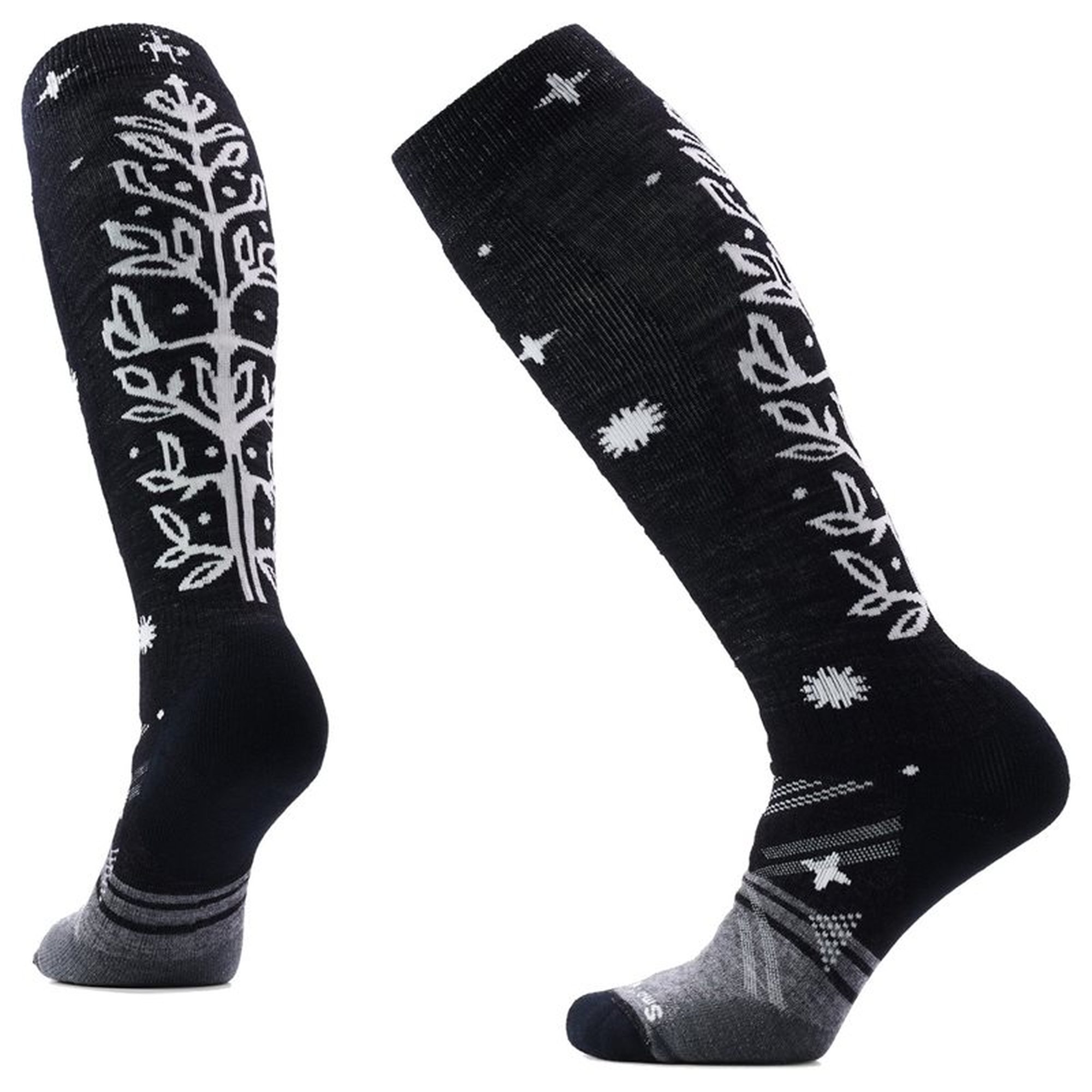 Smartwool Women'S Ski Full Cushion Ice Blossom Otc Black - L