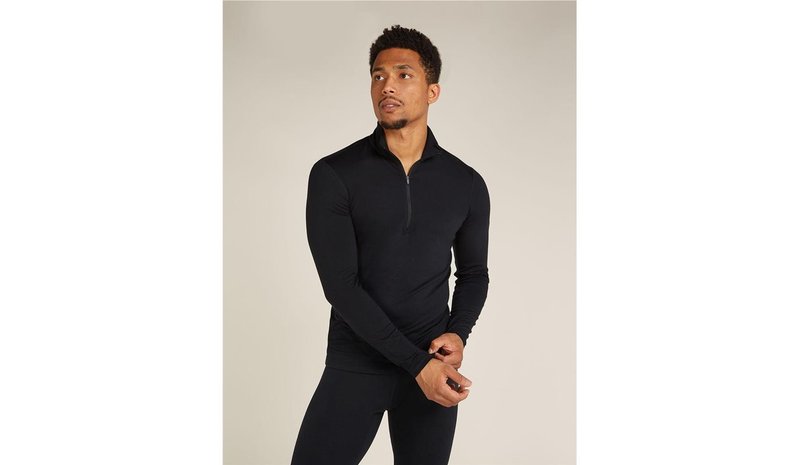 Icebreaker M 200 Oasis LS HalfZip Black - M – kuva 1/1