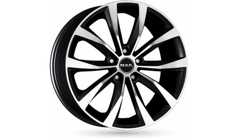 MAK Wolf Black Machined Face 8x19 5/112 ET42 B76 – kuva 1/1