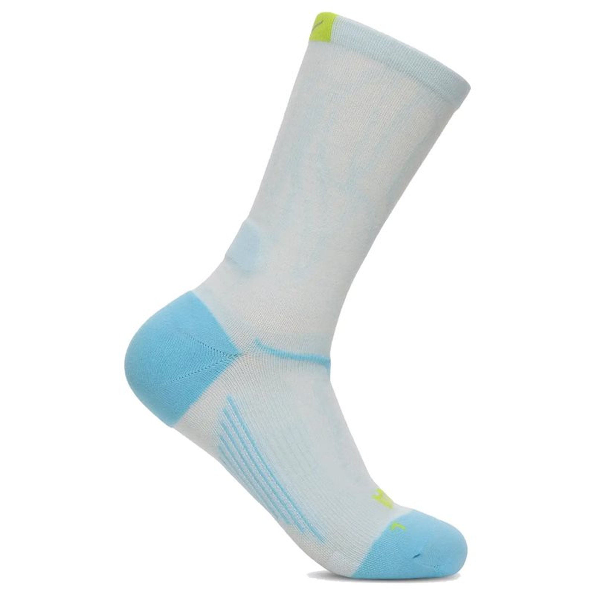 Hoka U Clifton Crew Run Sock Glimmering Blue - M