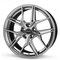 BORBET QX Hyper Black Silver 8.5x20 5/114.3 ET45 B72.5 – kuva 1
