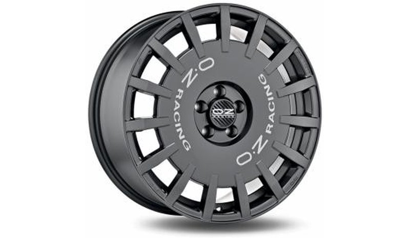 OZ Rally Racing Dark Graphite Silver Lettering 7x17 4/100 ET45 B68 – kuva 1/1