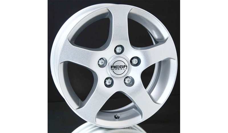 MEGA WHEELS Indus Trailer Silver 5X13 – kuva 1/1