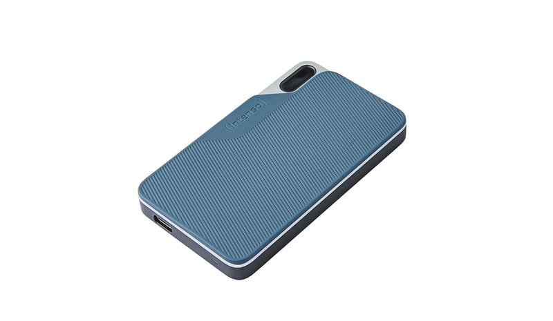 Intenso Lesen/Schreiben bis zu 500 MB/s/250GB USB Type-C 3.2 Gen 1 (3.1 Gen 1) Sininen, Harmaa 38264