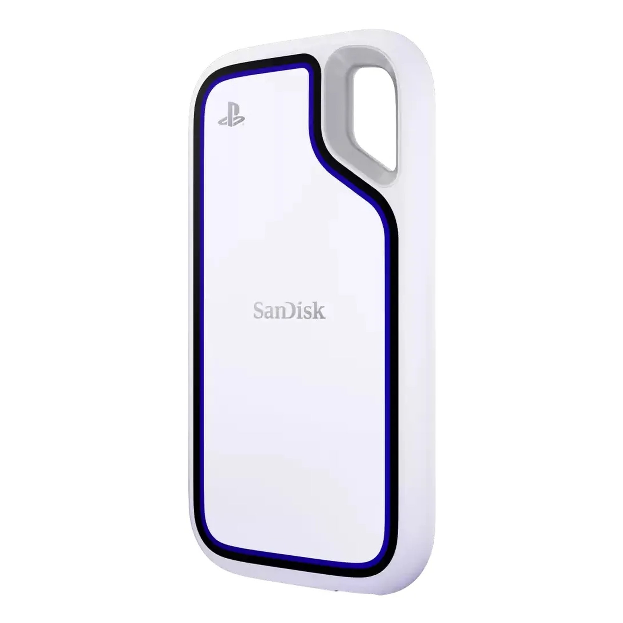 SanDisk Extreme Portable SSD 1 Tt USB 3.2 Gen 2 (USB-C) -ulkoinen SSD, iskunkestävä, PS5-yhteensopiva, valkoinen