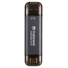 Transcend TS2TESD310C ulkoinen SSD 2 TB A-tyypin USB:stä C-tyypin USB:hen 3.2 Gen 2 (3.1 Gen 2) Musta TS2TE