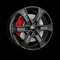 BROCK RC31 Satin Black Matt 7X17 – kuva 1