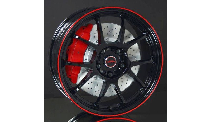INTER ACTION PHOENIX GLOSS BLACK RED 6,5X15