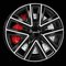 MONACO WHEELS VT2 BLACK/POLISH 6,5X16 – kuva 1