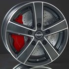 MEGA WHEELS Hercules 6 Anthracite grey front polished 6,5X16