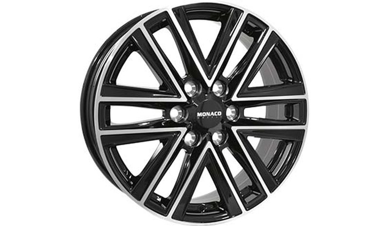 MONACO WHEELS VT1 BLACK/POLISHED 6,5X16 – kuva 1/2