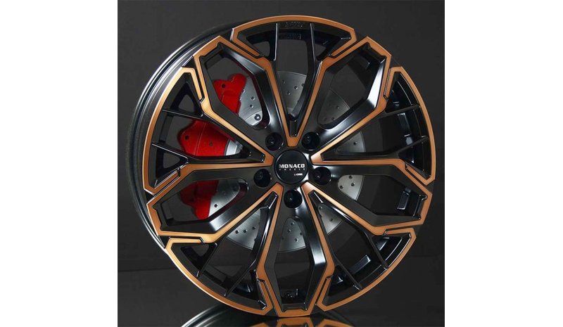 MONACO WHEELS GPC17 BLACK/COPPER 8,5X20 – kuva 1/3