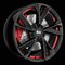 MAM RS6 Black Painted Red Inside 8,5X20 – kuva 1