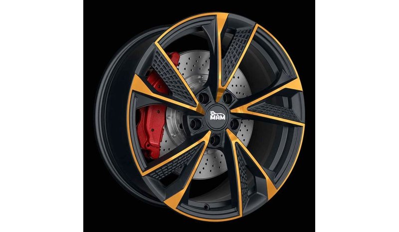 MAM RS6 MAM MATT BLACK FRONT COPPER 8,5X20 – kuva 1/1