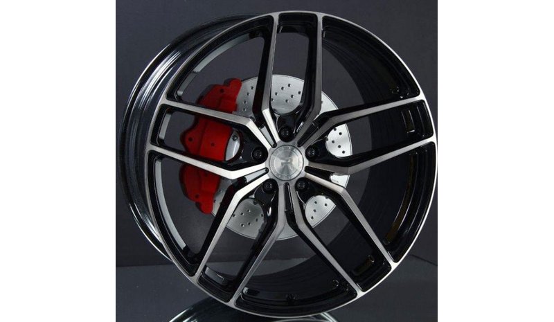 R-SERIES R8 GLOSS TINTED BLACK 10,5X22 – kuva 1/1