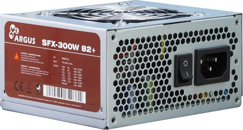 Inter-Tech SFX-300W virtalähdeyksikkö 20+4 pin ATX Harmaa 88882