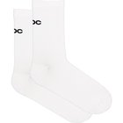 POC Cadence Road Socks Hydrogen White - L