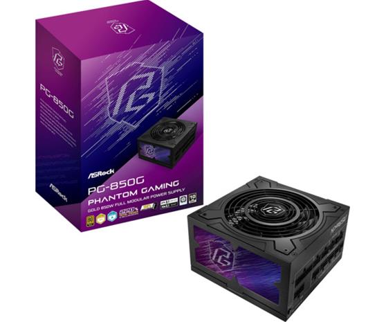 Asrock Phantom Gaming PG-850G virtalähdeyksikkö 850 W 20+4 pin ATX Musta 90-UX