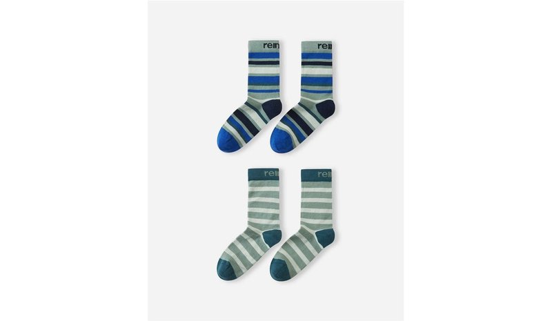 Reima Socks Parit 2-pack Stone Green - 30/33 – kuva 1/1