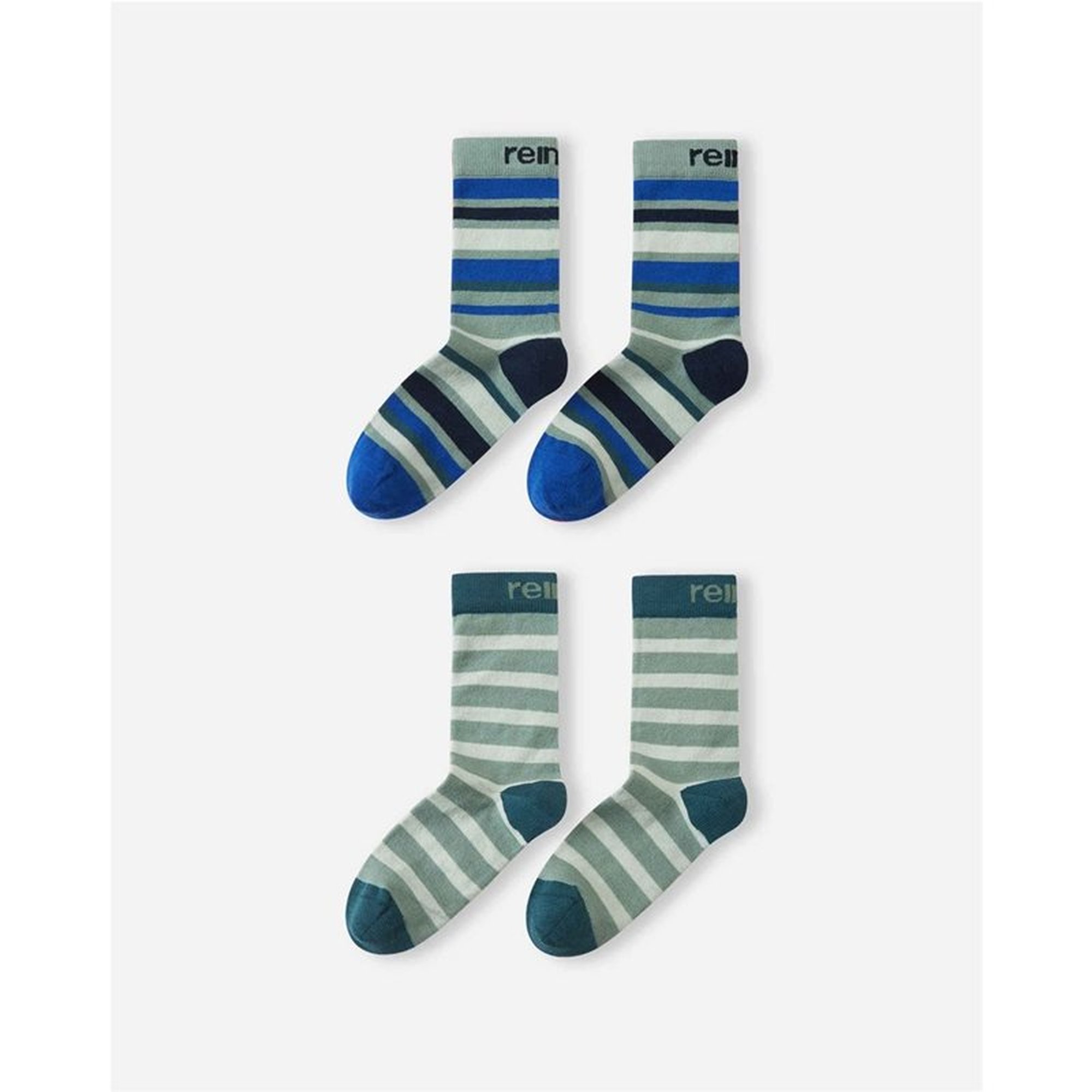 Reima Socks Parit 2-pack Stone Green - 34/37