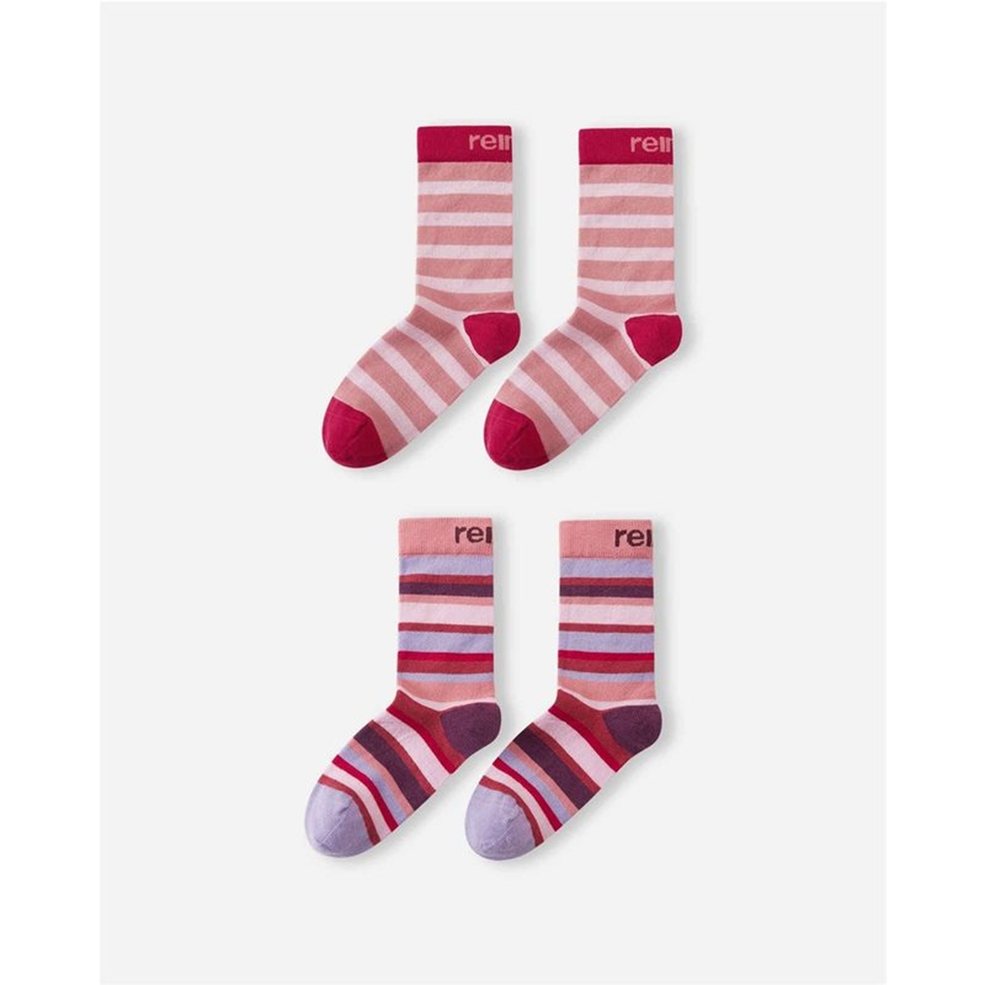 Reima Socks Parit 2-pack Rose Blush - 26/29