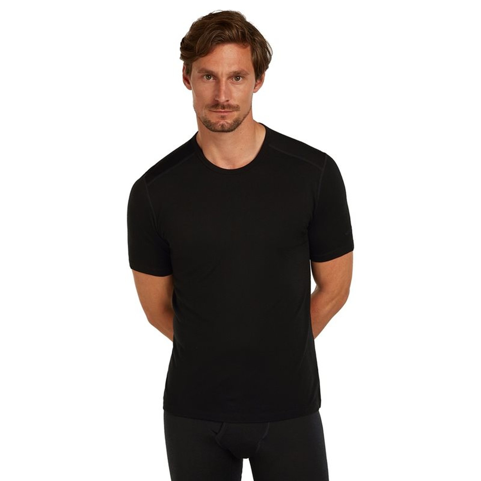 Icebreaker 200 Oasis SS Crew Top Men Black - XL