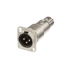 Neutrik NA3MDF kaapelin sukupuolenvaihtaja XLR Harmaa NA3MD