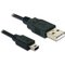 DeLOCK 82273 USB-kaapeli USB 2.0 1 m USB A Mini-USB B 0,48 Gbit/s Musta 82273 – kuva 1