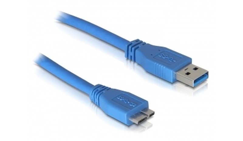 DeLOCK Micro USB 3.0 - 2M USB-kaapeli USB A 5 Gbit/s Sininen 82532 – kuva 1/1