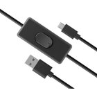 Akasa AK-CBUB58-15BK USB-kaapeli USB 2.0 1,5 m USB A Micro-USB B Musta AK-CB