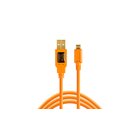 Tether Tools CU5430ORG USB-kaapeli USB 2.0 4,6 m USB A Micro-USB B Oranssi CU543