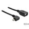 DeLOCK USB micro-B - USB 2.0-A, 0.5m USB-kaapeli 0,5 m Micro-USB B USB A 0,48 Gbit/s Musta 83271 – kuva 1