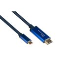 Alcasa 4520-CSF015B videokaapeli-adapteri 1,5 m USB Type-C HDMI-tyyppi A (vakio) Sininen 4520