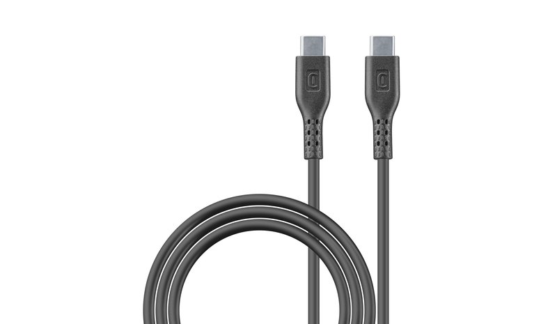 Cellularline USBDATA100C2C5A1MK USB-kaapeli 1,2 m USB C 100 W Musta USBDA – kuva 1/1