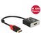 DeLOCK 0.2m, Displayport/HDMI 0,2 m Musta 62719 – kuva 1