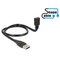 DeLOCK 0.5m, USB2.0-A/USB2.0 Micro-B USB-kaapeli 0,5 m USB A Micro-USB B 0,48 Gbit/s Musta 83922 – kuva 1