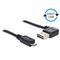 DeLOCK 0.5m, USB2.0-A/USB2.0 Micro-B USB-kaapeli 0,5 m USB A Micro-USB B 0,48 Gbit/s Musta 85163 – kuva 1