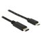 DeLOCK 0.5m, USB2.0-C/USB2.0 Micro-B USB-kaapeli 0,5 m Micro-USB B USB C 0,48 Gbit/s Musta 83333 – kuva 1