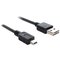 DeLOCK 3m USB 2.0 A - mini USB m/m USB-kaapeli USB A Mini-USB B 0,48 Gbit/s Musta 83364 – kuva 1