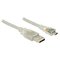 DeLOCK 5m, USB2.0-A/USB2.0 Micro-B USB-kaapeli USB A Micro-USB B 0,48 Gbit/s Läpinäkyvä 83903 – kuva 1