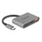 DeLOCK 61071 videokaapeli-adapteri 0,1 m USB Type-C USB Type-C + USB Type-A + HDMI Harmaa 61071 – kuva 1
