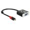 DeLOCK 62994 videokaapeli-adapteri 0,2 m USB Type-C VGA (D-Sub) Musta 62994 – kuva 1